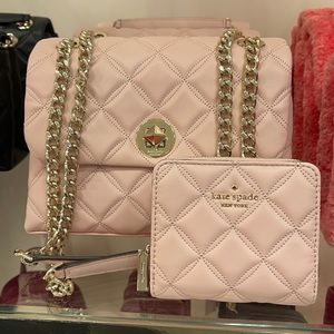 Kate Spade natalia small flap crossbody & SMALL ZIPAROUND WALLET